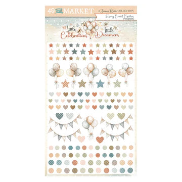 49 & MARKET LITTLE DREAMER  EPOXY COATED STICKERS 31775