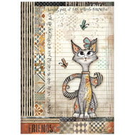 STAMPERIA FURRY FRIENDS   A4 RICE PAPER   DFSA1067