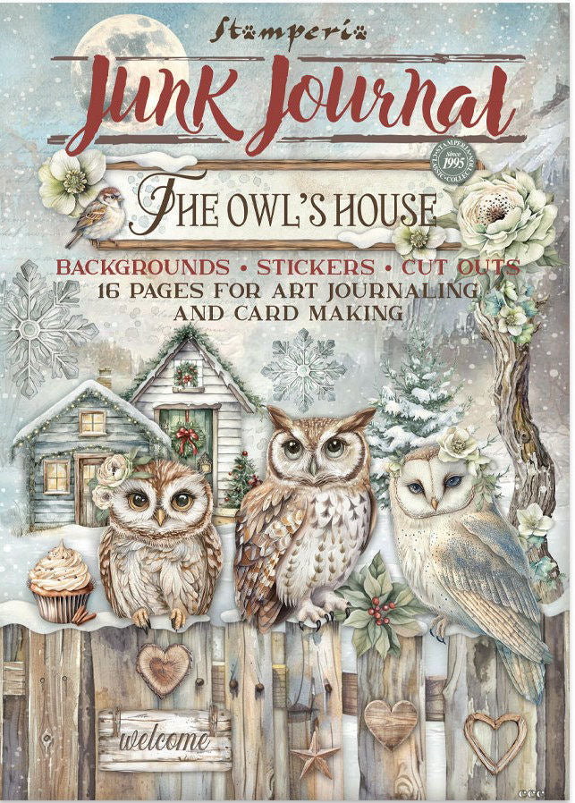 STAMPERIA JUNK JOURNAL THE OWL HOUSE SBJK02