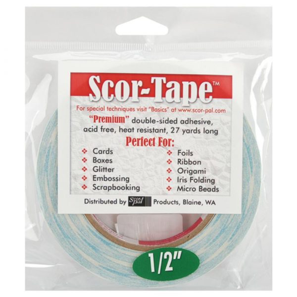 SCOR-TAPE 1/2 in / 25m Double sided adhesive - Scor Pal
