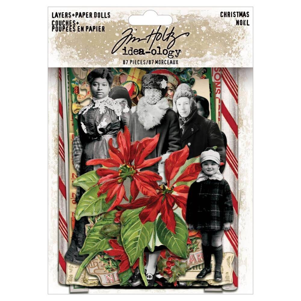 TIM HOLTZ LAYERS PAPER DOLL CHRISTMAS NOEL 94449