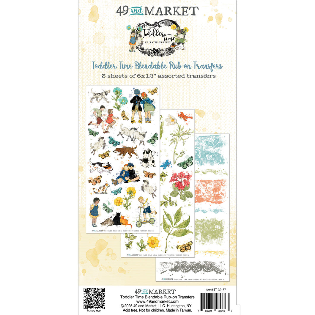 49 & MARKET TODDLER TIMEBLENDABLE RUB-ON TRANSFERS 30167