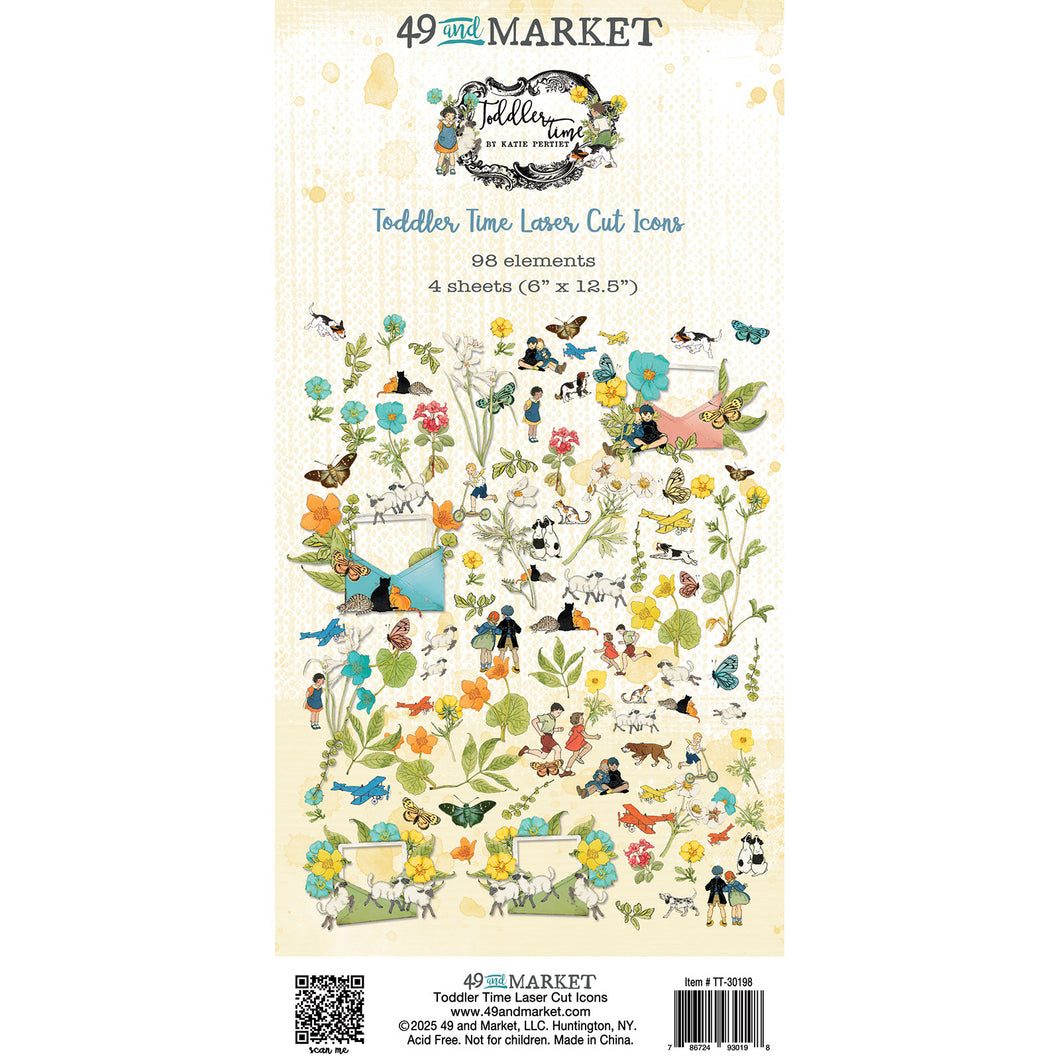 49 AND MARKET TODDLER TIME LASER CUT ICONS 30198