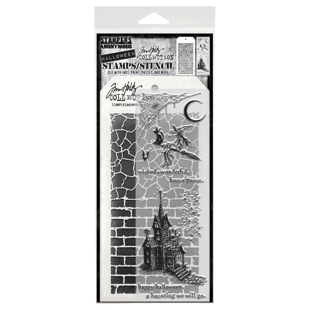 TIM HOLTZ MIXED MEDIA STAMP/STENCIL THMM166