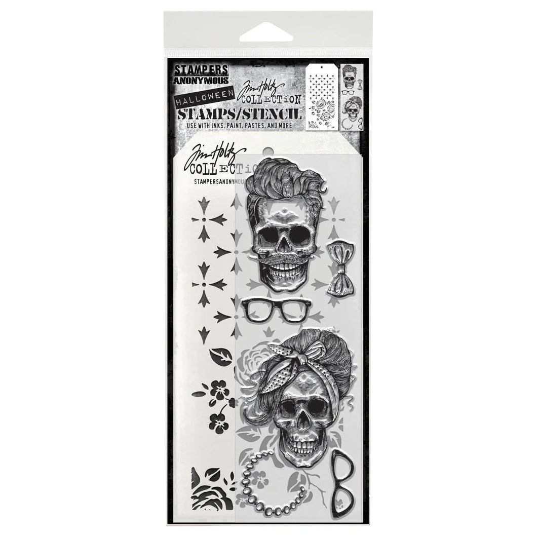 TIM HOLTZ MIXED MEDIA STAMP/STENCIL THMM171