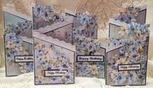 Load image into Gallery viewer, TRI-FOLD 4 BLUE CARD KIT BY CAROL D
