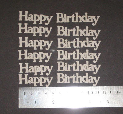 2CRAFTY CHIPBOARD CARD HAPPY BIRTHDAY WORDS