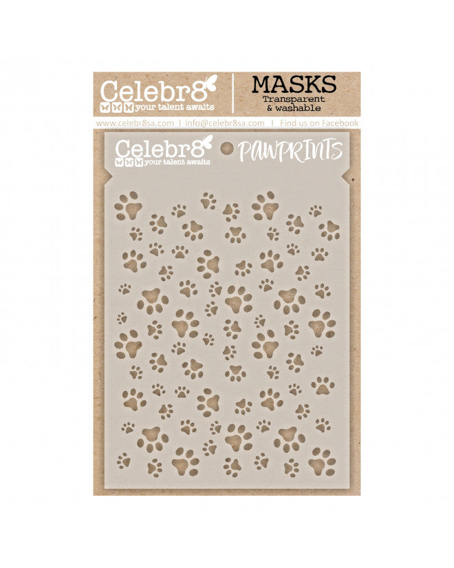 CELEBR8 -  Stencil - WHISKERS AND PAWS SM4687