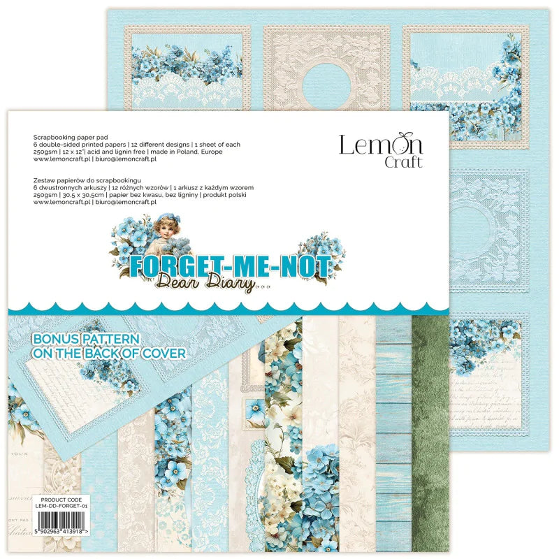 LEMONCRAFT DEAR DIARY FORGET-ME-NOT 12