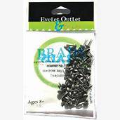 BRADS - 70 X 4MM BRUSHED SILVER BRADS 20012