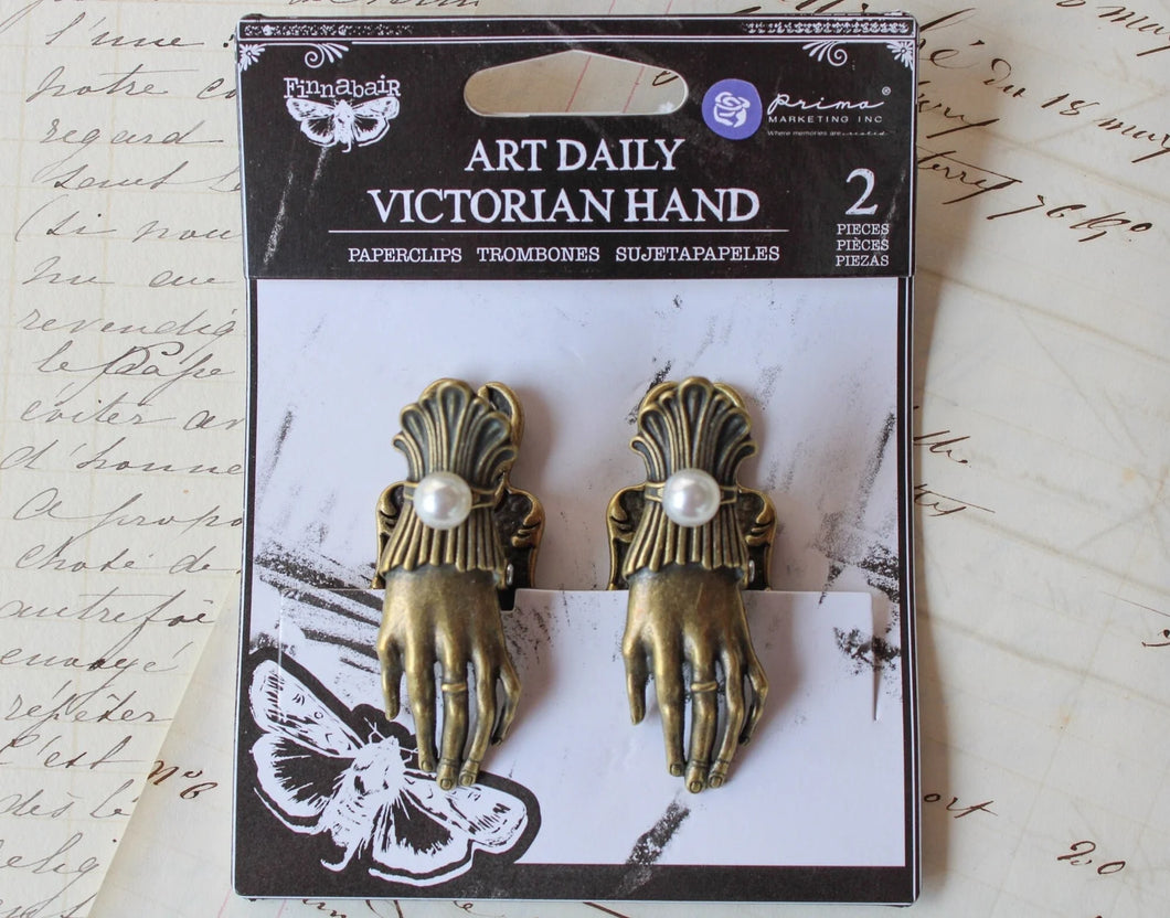 FINNABAIR VICTORIAN HANDS PAPER CLIPS  2 PIECE3 964924