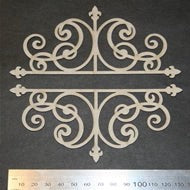 2CRAFTY CHIPBOARD PHOTO ADORNMENT WROUGHT IRON