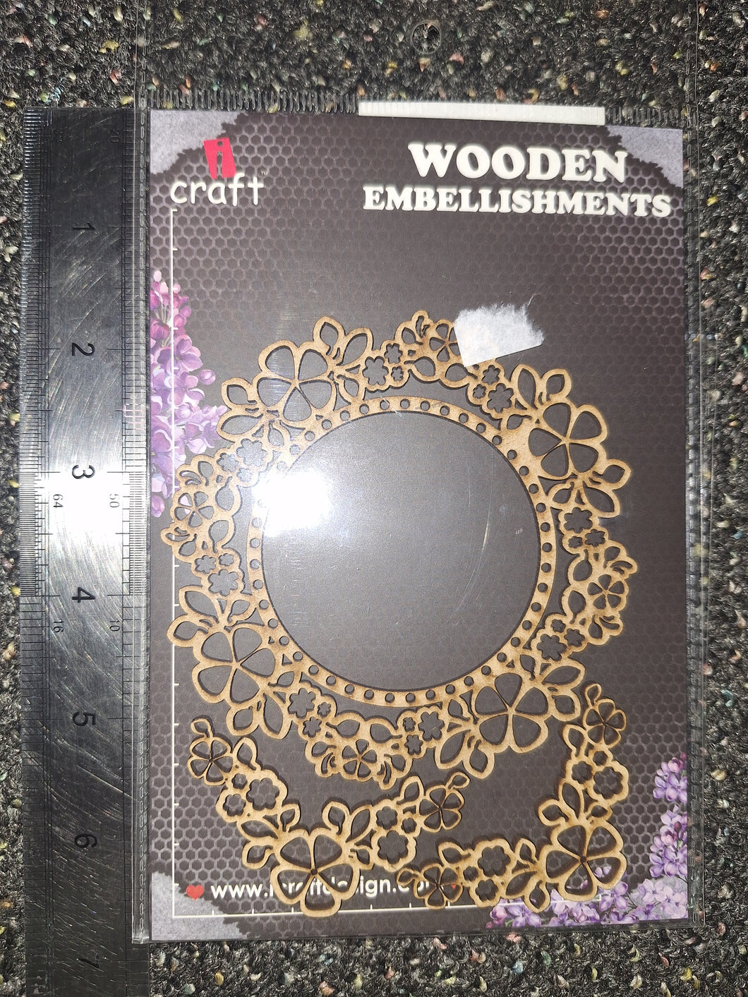 ICRAFT WOODEN EMBELLISHMENT WE 03
