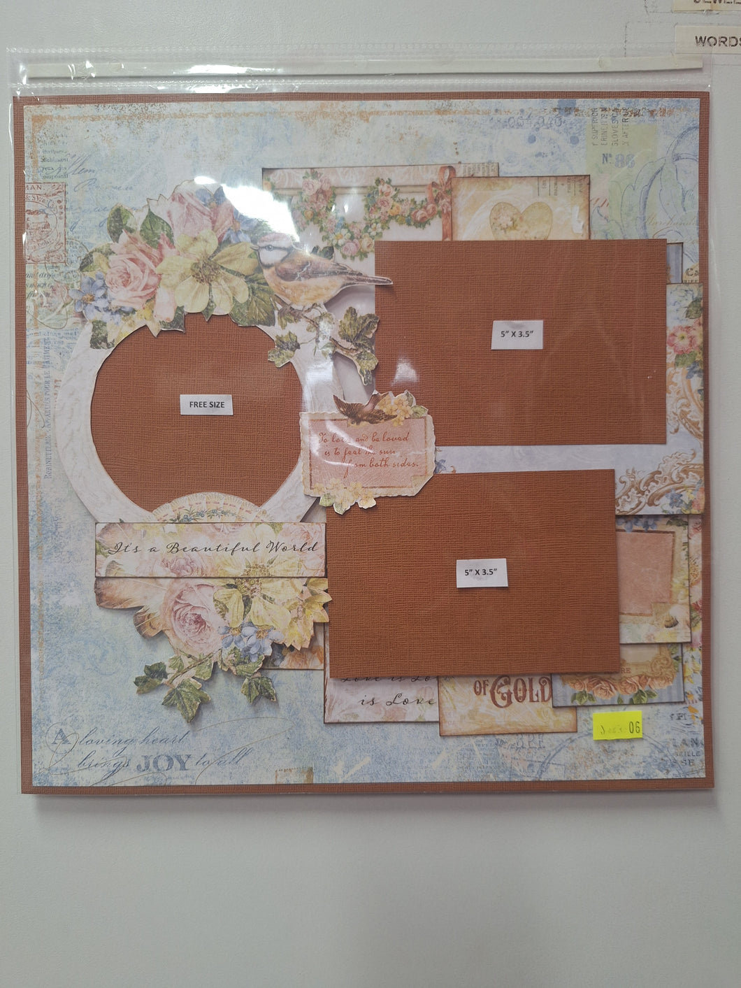 CAROL D $15.00 EASY SCRAPBOOK KIT 06