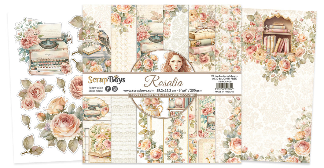 SCRAPBOYS ROSALIA Paperpack 6