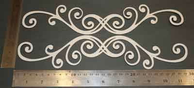 2CRAFTY CHIPBOARD RUBY BORDER