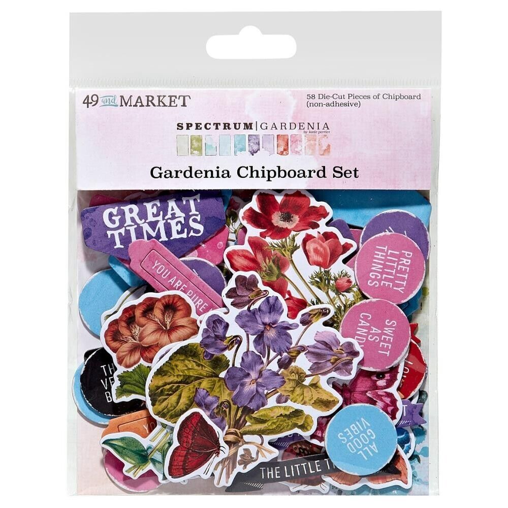 49 & MARKET Spectrum Gardenia Chipboard set 23787