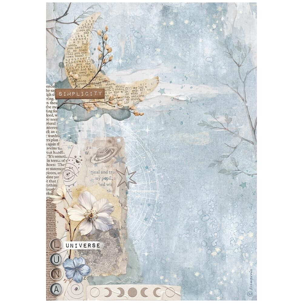 STAMPERIA  A4 Rice Paper - SECRET DIARY DFSA4863