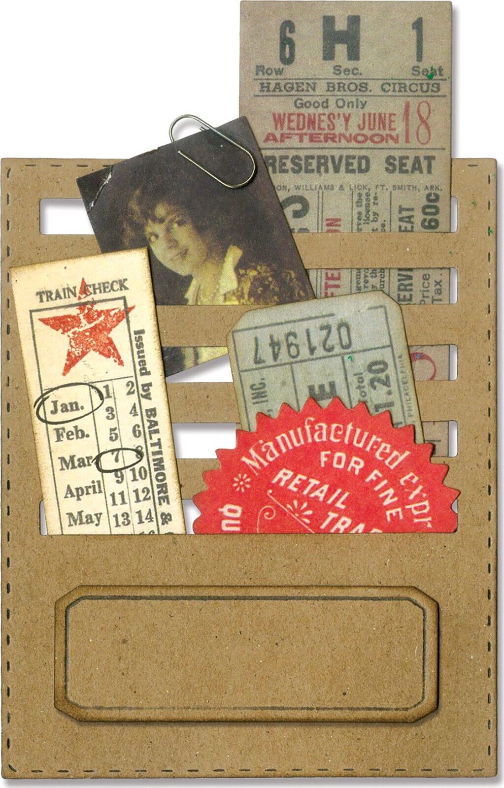 TIM HOLTZ METAL  DIE STITCHED SLOTS 662697