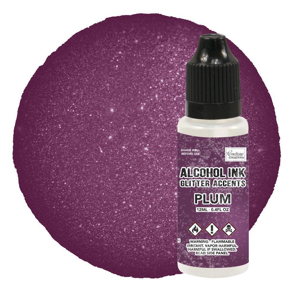 Alcohol Ink Glitter Accents - PLUM- Couture Creations