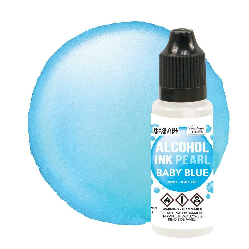 COUTURE CREATIONS ALCOHOL INK  PEARL  -   BABY BLUE