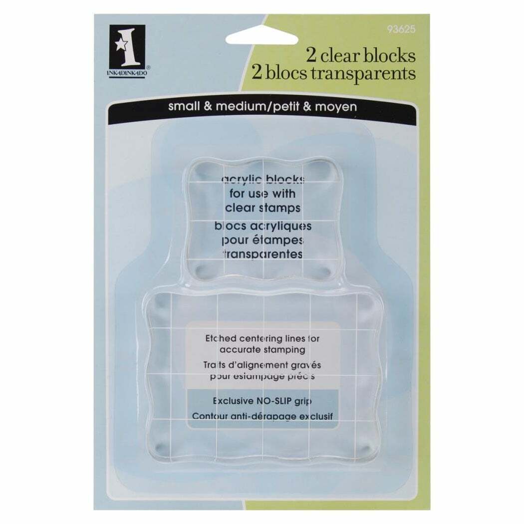 INKADINKADO 2 piece clear stamping blocks 93625