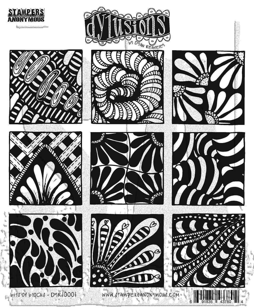 DYLUSIONS STAMP BY DYAN REAVELEY - BITS OF BLOCKS