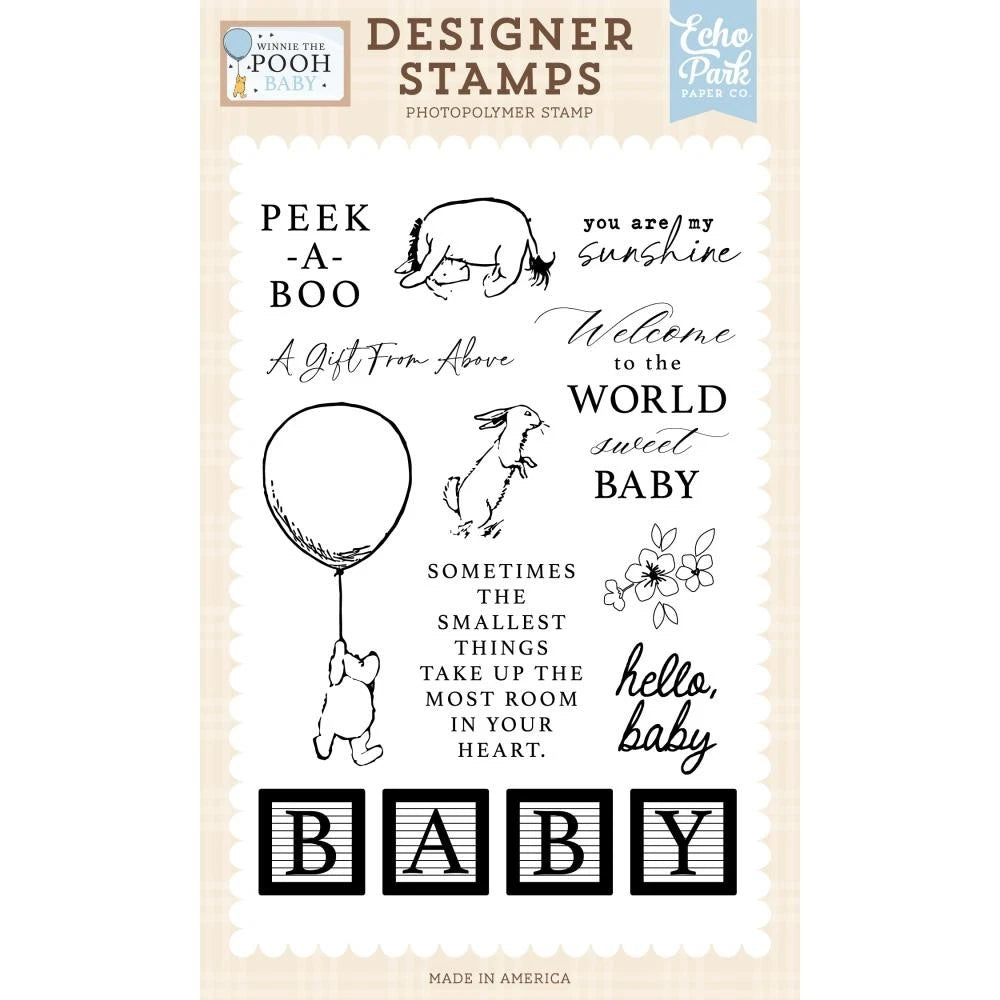 ECHO PARK WINNIE THE POOH STAMP PEEK A BOO 442045