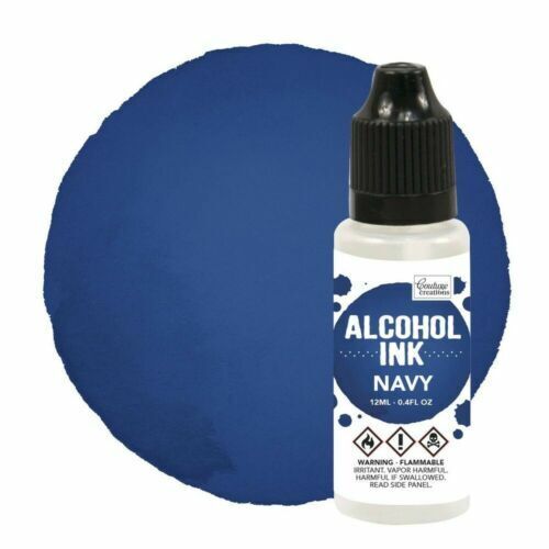 COUTURE CREATIONS ALCOHOL INK  -  NAVY