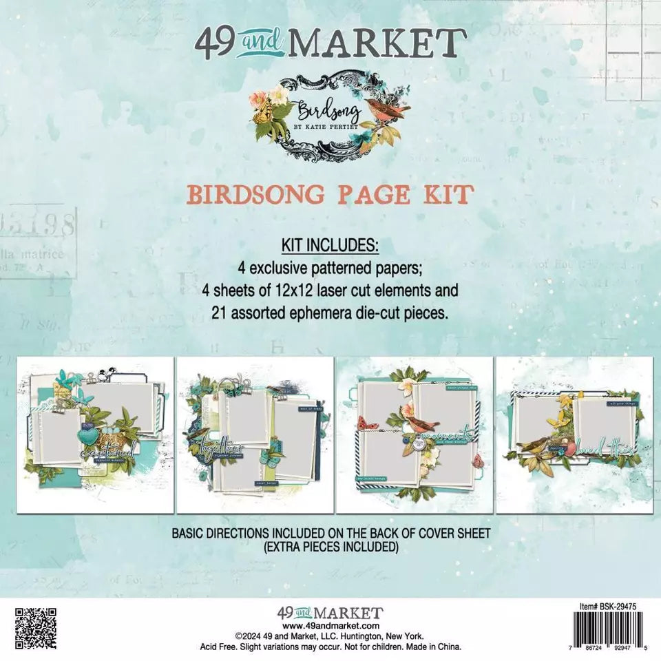 49 & MARKET  BIRDSONG PAGE KIT 29475