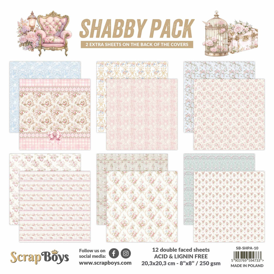 SCRAPBOYS SHABBY PACK  8