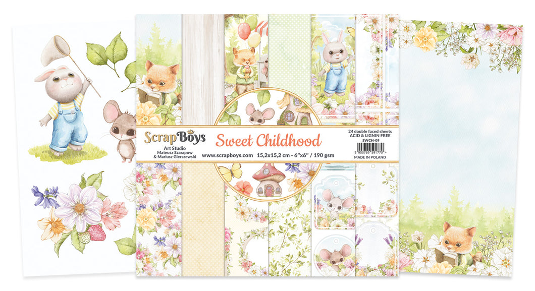 SCRAPBOYS -6x6 Sweet Childhood Paper Pack