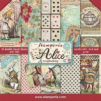 STAMPERIA ALICE IN WONDERLAND  PAPERPACK 8