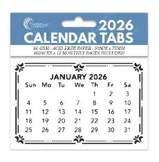 COUTURE CREATIONS CALENDAR TABS FOR 2026