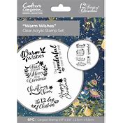 SALE  CRAFTER'S COMPANION 12 DAYS OF CHRISTMAS ' WARM WISHES' STAMP