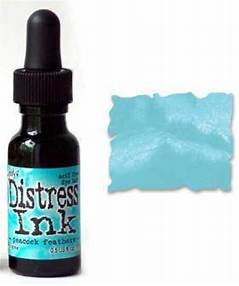 TIM HOLTZ DISTRESS INK REFILL- PEACOCK FEATHERS