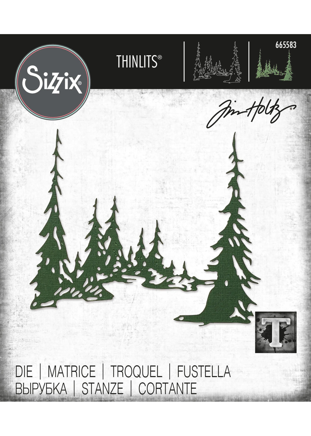 TIM HOLTZ THINLITS DIE TALL PINES 665583