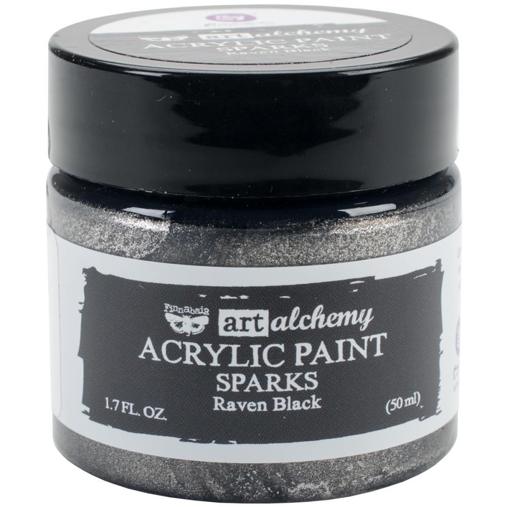 FINNABAIR Sparks Acrylic Paint - Raven Black