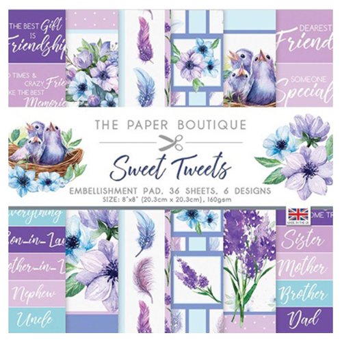 THE PAPER BOUTIQUE - Sweet Treats Embellishments Pad