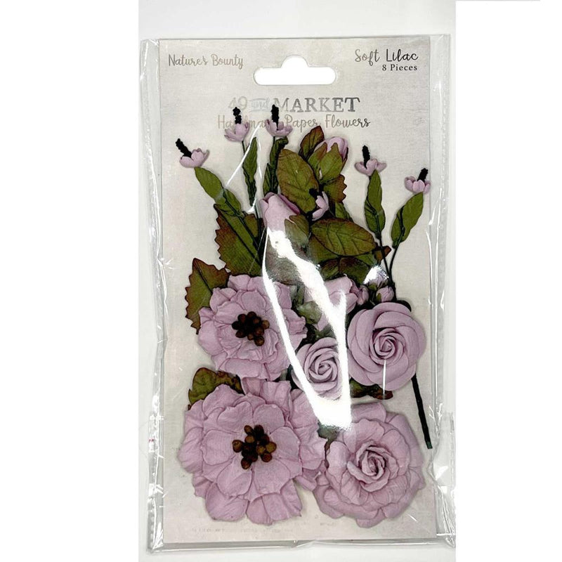 49 & Market  NATURES BOUNTY Flowers - Soft Lilac 8pc