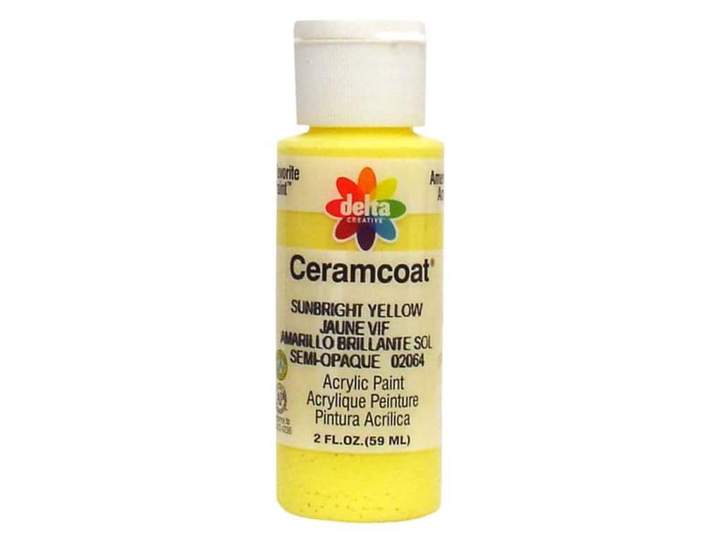 CERAMCOAT Acrylic Paint 59ml 2floz  - Sunbright Yellow