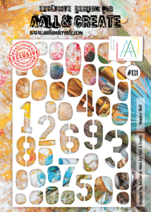 AALL & CREATE STENCIL #131 Number Wall