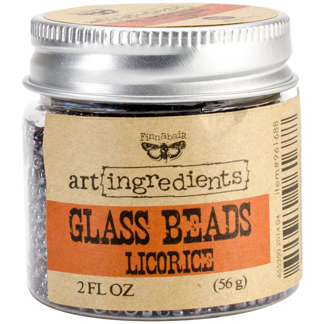 FINNABAIR Art Ingredients - Glass Beads Licorice