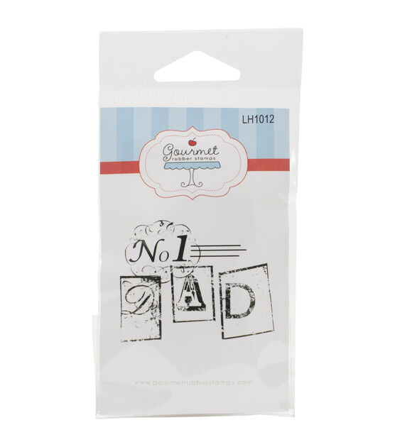 SALE Gourmet Rubber Stamps - No1 Dad  LH1012