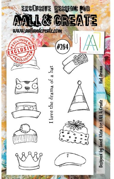 #284 AALL & CREATE STAMP HAT DRAMA A6