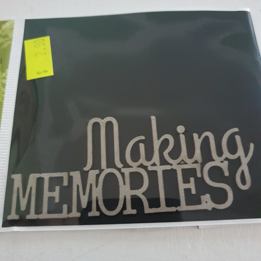 2CRAFTY  Chip Board - Making Memories