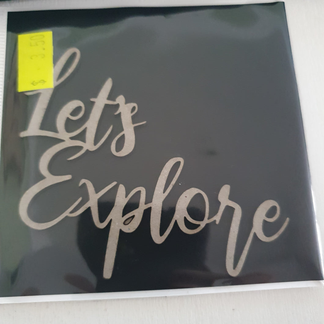 2CRAFTY  Chip Board - Lets Explore