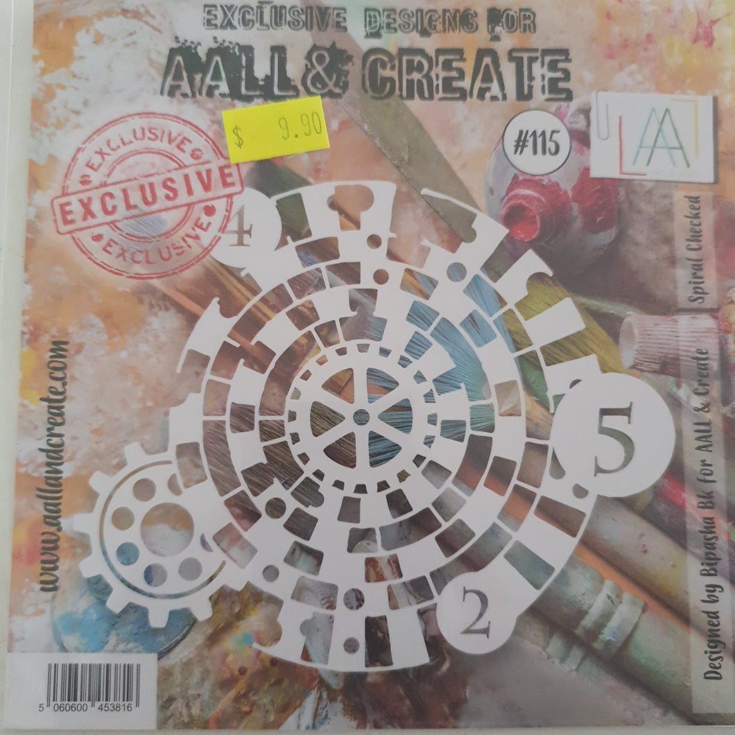 AALL & CREATE STENCIL #115