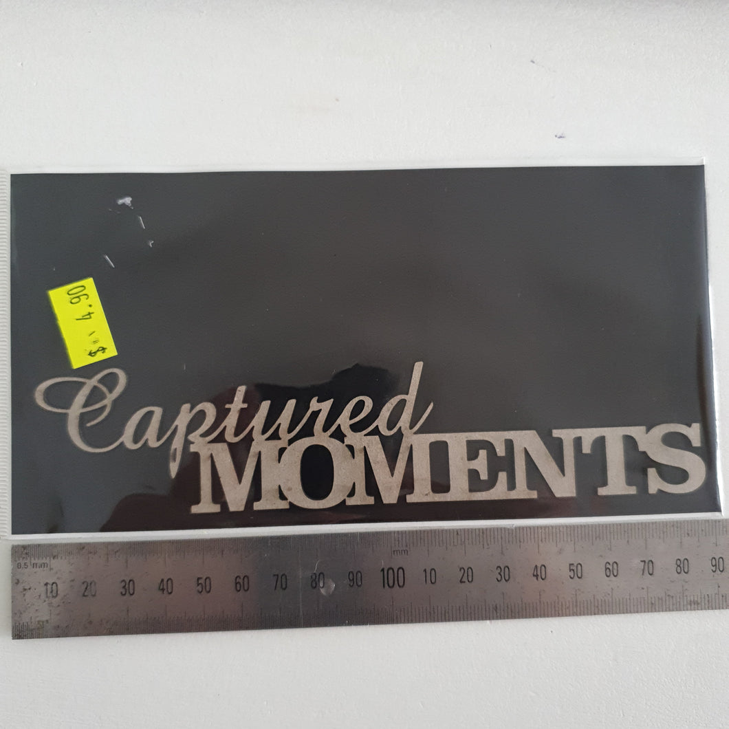 2CRAFTY  Chip Board -Captured Moments