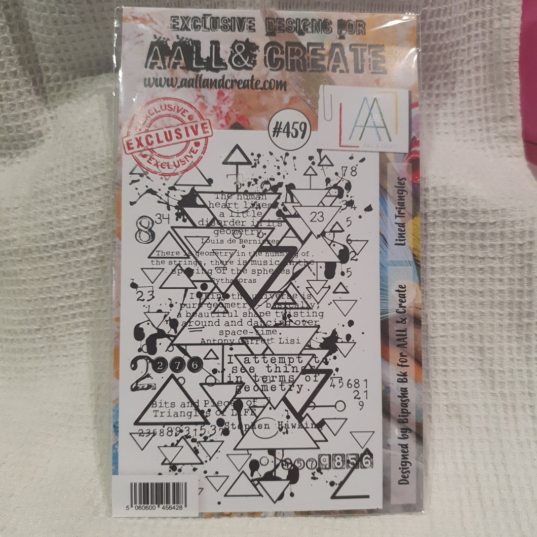 AALL & CREATE STAMP #459 Lined Triangles